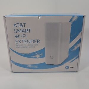 AT&T Air 4921 Smart Wi-Fi Extender WFEXT4921-41 White with Power Cable - NEW